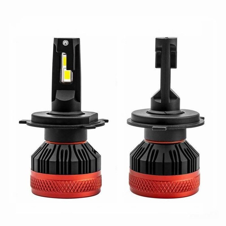 Set 2 becuri H4, LED, 9-16V, 90W, 9900lm, 6500K, Canbus, X3 Series, 02979 Amio