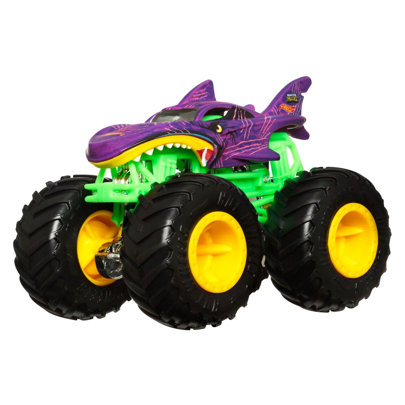 Masinuta Hot Wheels Monster Trucks - Color Shifters, Shark Wreak, 1:64 ...