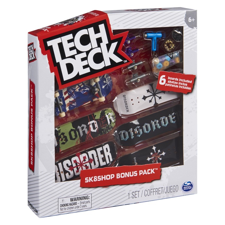 Set 6 piese Tech Deck - Fingerboard Disorder