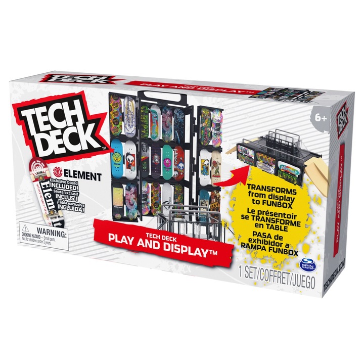 Set Tech Deck - Play & Display, Element fogólappal