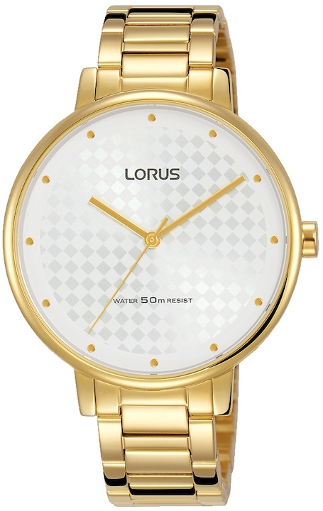 Дамски часовник Lorus, златист/бял