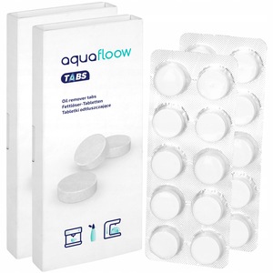 Set 20 pastile de curatat masina de spalat, Aquafloow, Alb