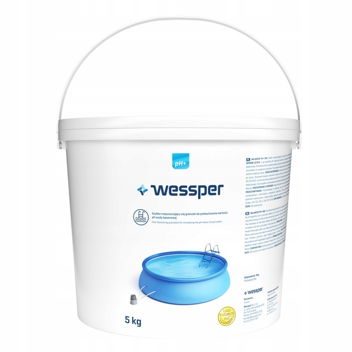 PH növelő granulátum, Wessper, Medencéhez, 5 kg