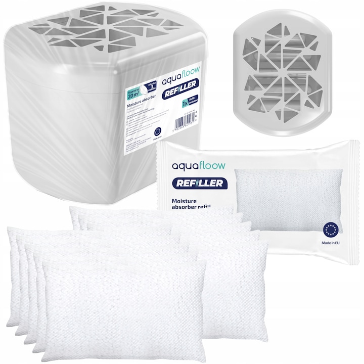 Set 2 absorbante umiditate KM cu 2 rezerve 280g, 350ml