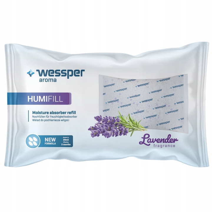 Absorbant umiditate Equation, pentru sifonier, cu agatatoare, neutral, 80 g, 2 bucati