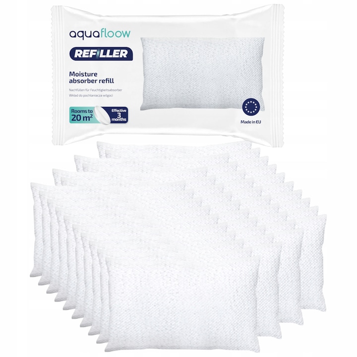 Set 4 rezerve pentru dezumidificator albe 250 g Killer Wenko