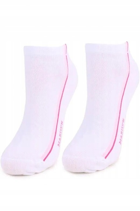 Дамски чорапи, Мерилин, Памук, Бяло/Розово