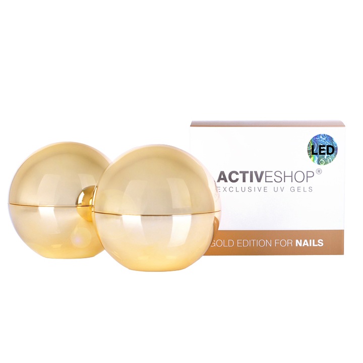Гел за нокти, Activeshop, 30 g, бял