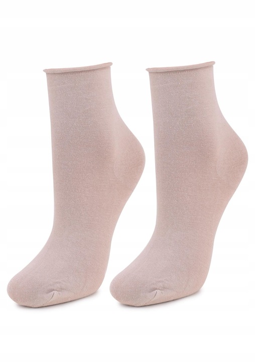 Sosete dama, Marilyn, Bumbac, Bej