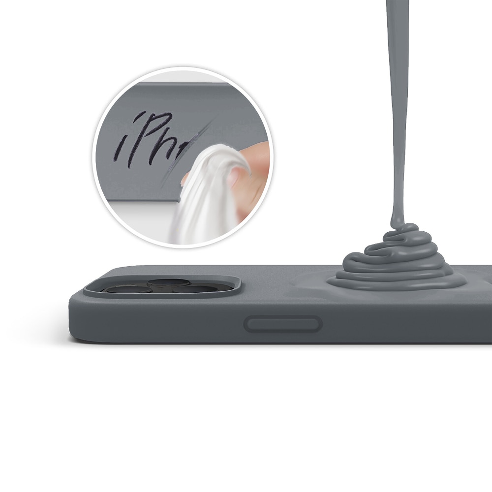 Husa CASEY STUDIOS™ compatibila cu iPhone 12 / 12 Pro, Soft Silicone Premium, Microfibra in Interior, Gri Inchis, de Protectie, Ultra Slim, pentru Incarcare Wireless, Margini Ridicate de Protectia Ecranului si a Camerelor