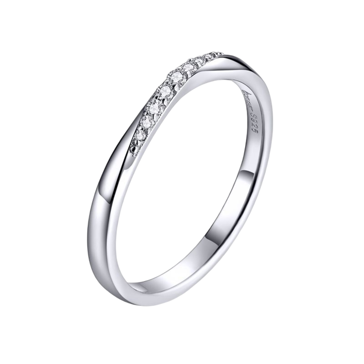 Елегантен сребърен пръстен с циркони, BeSpecial, IZT0049