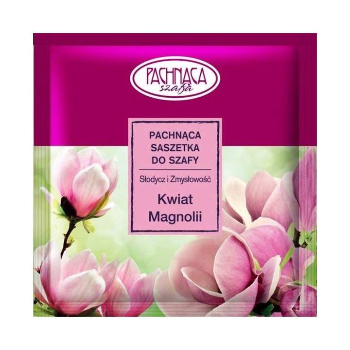 Saculet parfumat pentru haine, Pachnąca szafa, Magnolie, 1 buc