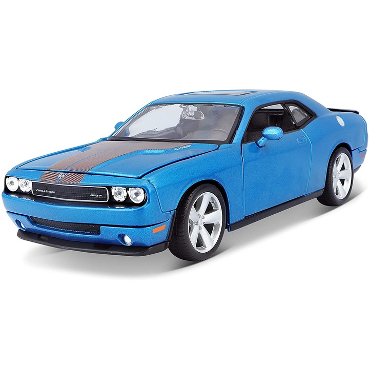 Macheta Dodge Challenger SRT8 bleu - 1/24 Maisto