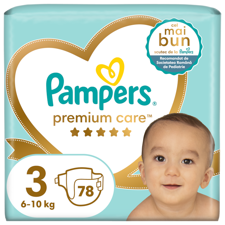 ΠΠ΅Π»Π΅Π½ΠΈ Pampers Premium Care Jumbo pack, Π Π°Π·ΠΌΠ΅Ρ 3, 6-10 ΠΊΠ³, 78 Π±Ρ