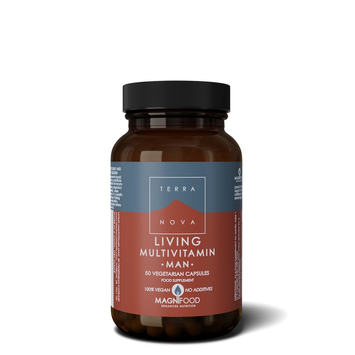 Supliment alimentar Multivitamine barbati, TERRANOVA, Living Multivitamin MAN, 50 capsule