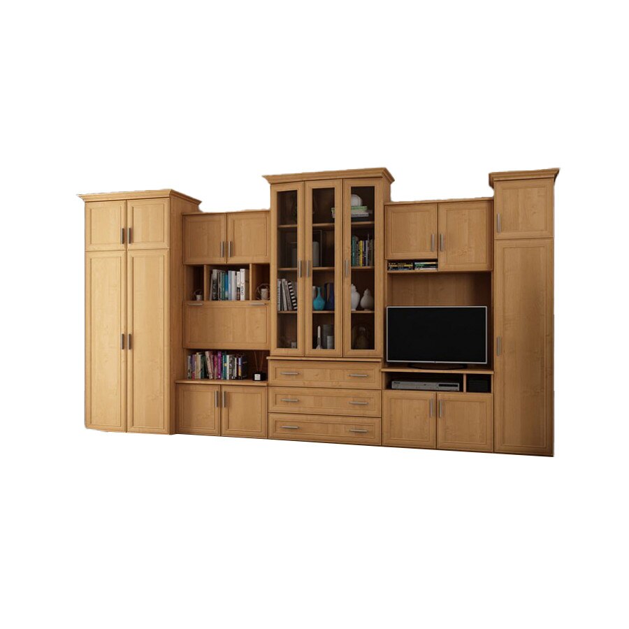 Unitate de perete, Meblast, 370 x 207 cm, Pentru sufragerie, MDF, Maro ...