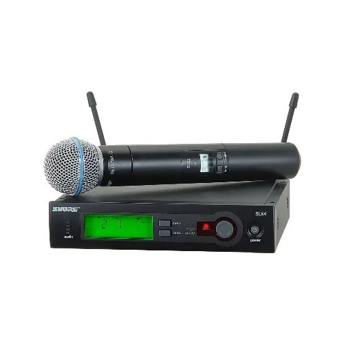 SHURE BETA 58A SLX2 SLX4 ワイヤレスマイク Microfon Wireless Profesional Shure SLX 2/Beta 58 A Cu