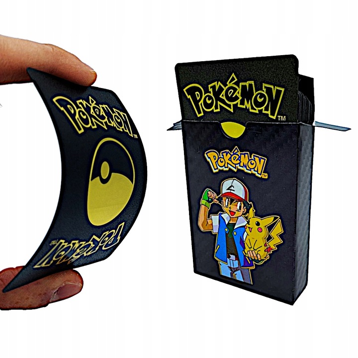 Pokémon játékkártya, 55 kártya, 6 év+, fekete