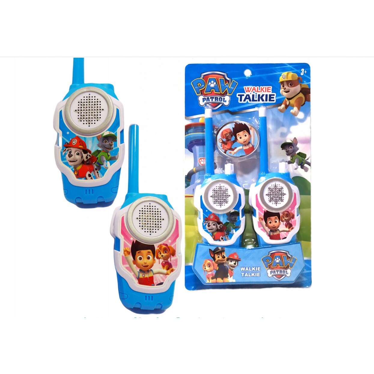 Set 2 statii Walkie Talkie Paw Patrol, Toys, 3 ani+, Albastru eMAG.ro