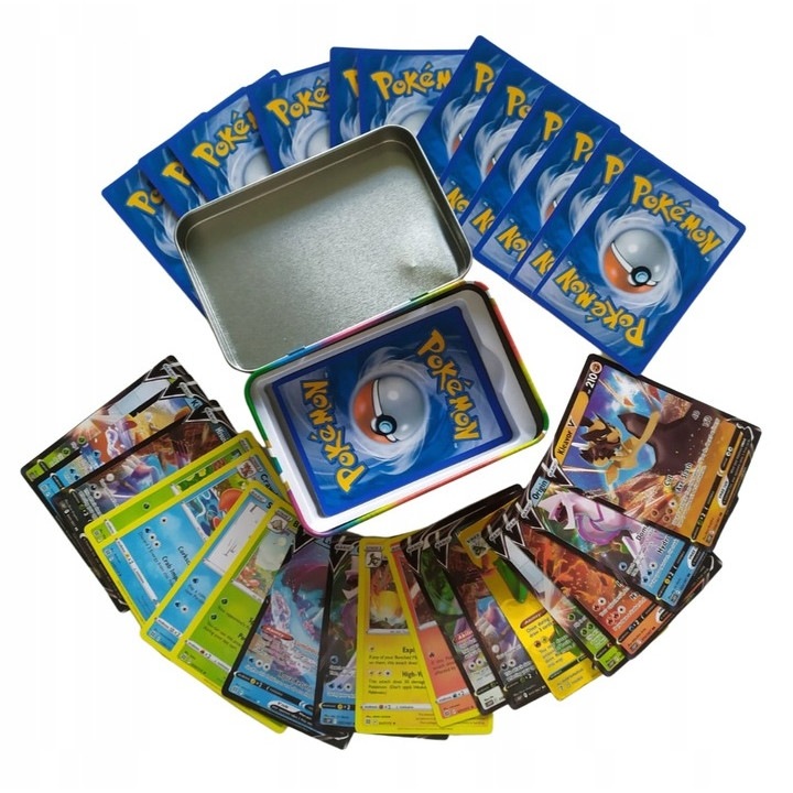 Set 42 cartonase de colectie, Pokemon, +6ani, Multicolor
