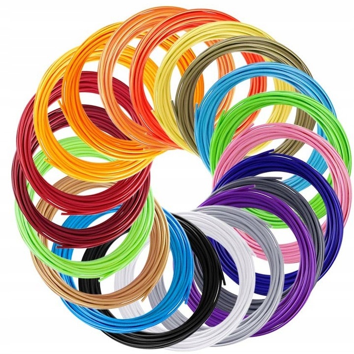 Нишки за карфици, 10м х 20 цвята, Многоцветни