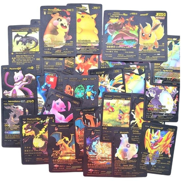 Pachet 55 carti Pokemon, Negru