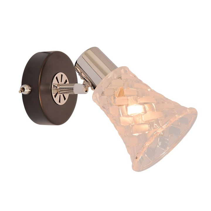 Aplica spot Zente Ap1, E14, 1 x 40W, maro