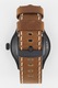 Tissot, Автоматичен часовник с кожена каишка, Кафяв, Черен