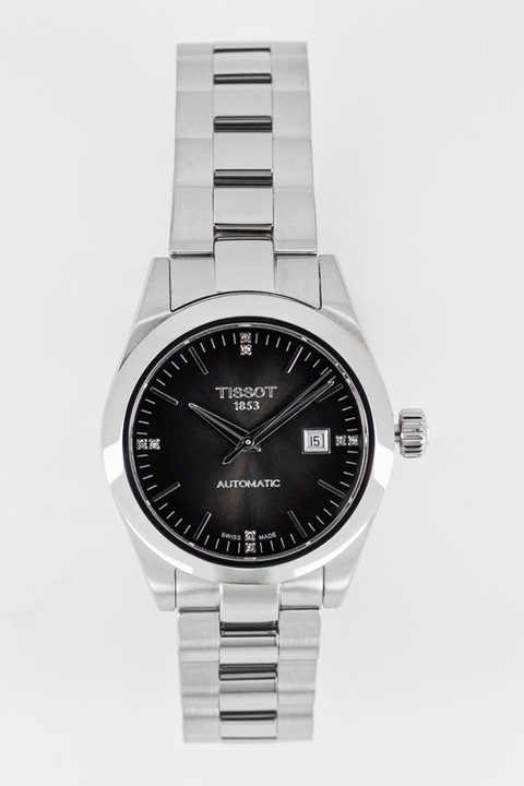 Tissot, Автоматичен часовник от неръждаема стомана, Сребрист, Черен