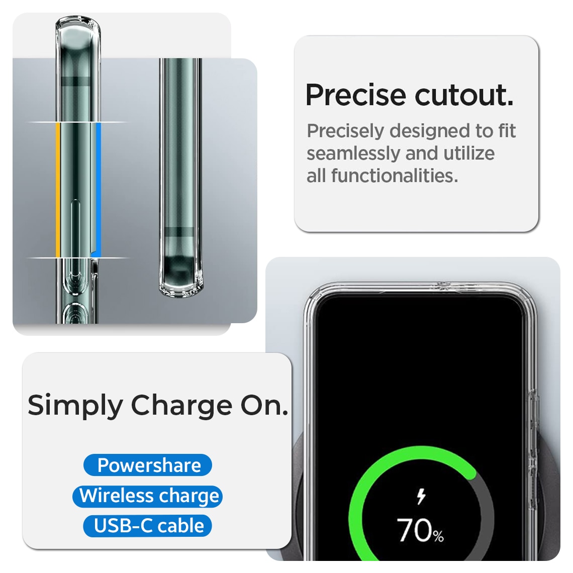 Husa pentru Samsung S23, din silicon gel, Clear, Ultrasubtire 0.3mm, Gekko, Transparenta
