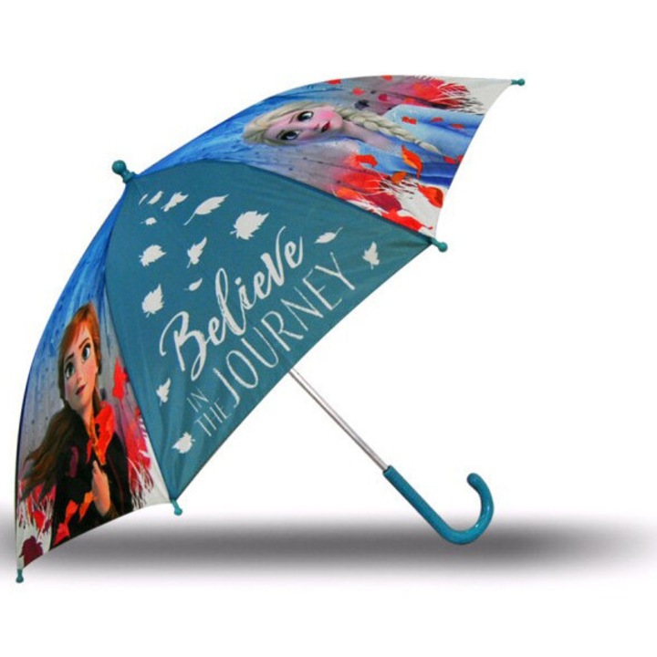 Umbrela pentru copii model animatie Frozen, Disney, 70 cm, Multicolor