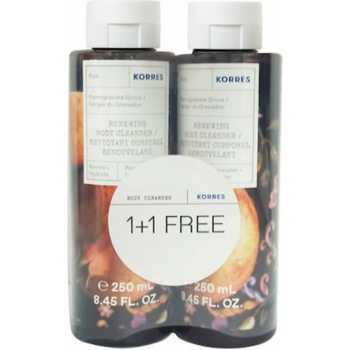 Set 2 geluri de dus Korres Rodie, 2x250ml