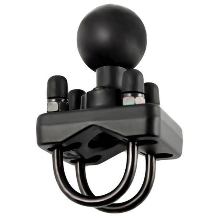 Baza fixare ghidon cu U-Bolt dublu, suport pentru telefon, Ram Mounts, 235U, Otel inoxidabil, 1.5", Negru, RAM-235U