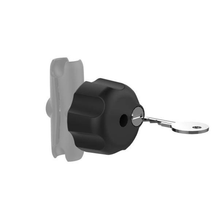 Zárható gomb, Ram Mounts, 1/4'', fekete