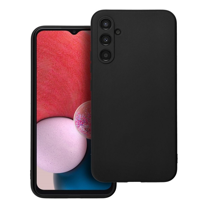 Husa Premium Silicon Soft pentru Samsung A14 5G, Ultra Slim, Protectie sporita, Interior de microfibra, Negru
