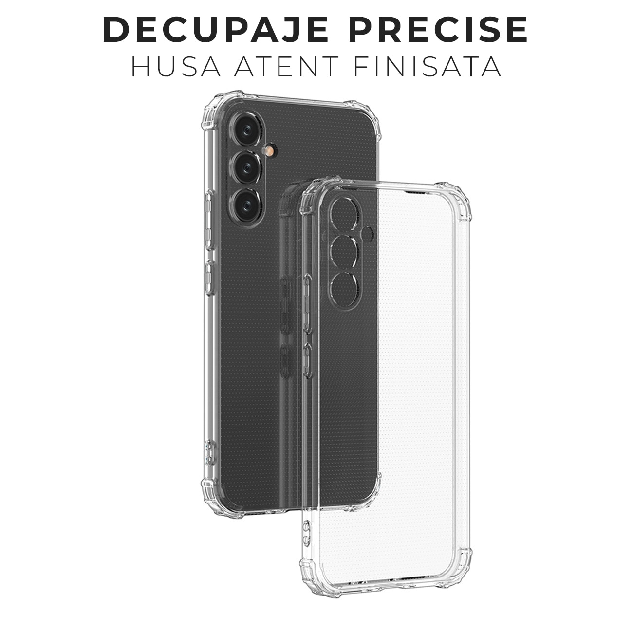 Husa pentru Samsung A35 5G DaDen® Antishock, Ultra Protection, Protectie colturi, Anti soc, Rezistenta la impact, Transparenta