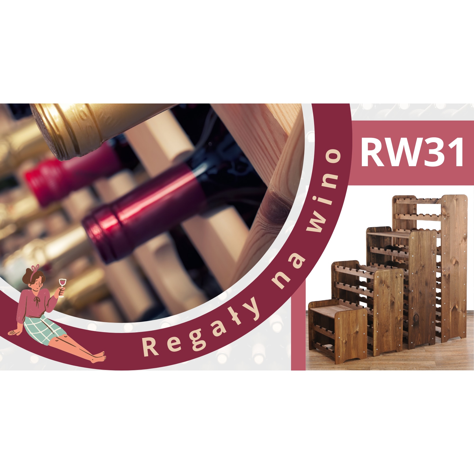 Raft Din Lemn Pentru Vin, Wamar-Sosenka S.c, RW31 /pentru 42 Sticle ...