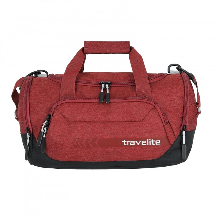 Туристически сак Travelite, Текстил, Червен/Черен