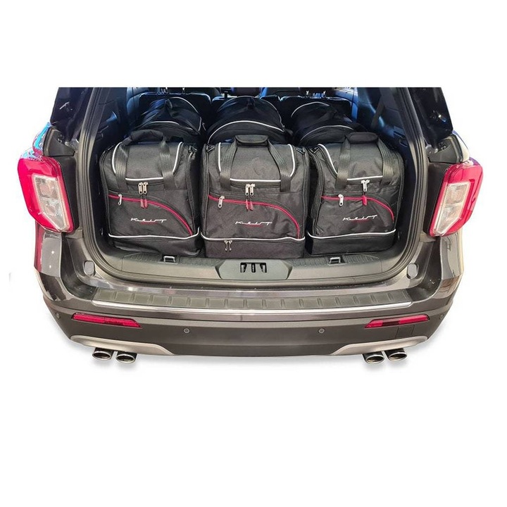 Set 6 genti pentru portbagaj FORD EXPLORER PLUG-IN HYBRID 2019 , Kjust, Negru