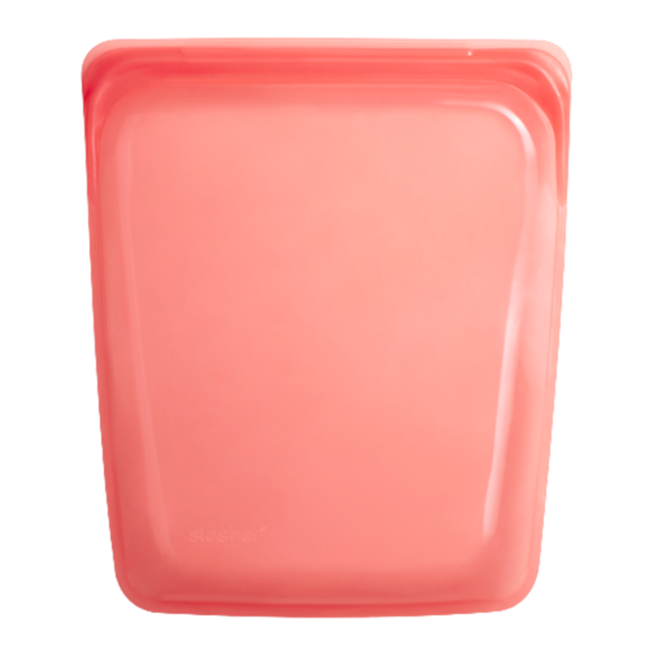 Élelmiszertáska, Stasher, szilikon/műanyag, piros