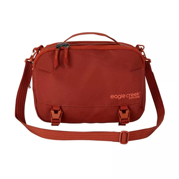 Női táska, Eagle Creek, poliészter, piros, 30x20x11,5 cm