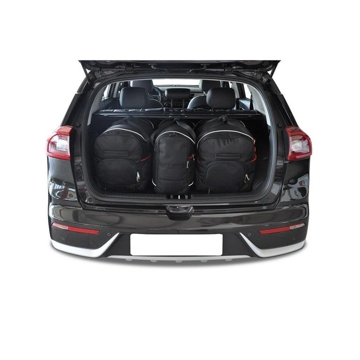 Set de 3 genti pentru portbagaj KIA E-NIRO 2020, Kjust, Negru