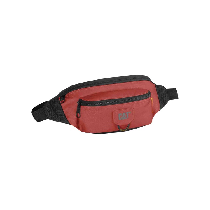 Bevásárlótáska, Caterpillar, Poliészter, 2 l, 15 x 26,5 x 12 cm, Piros/Fekete