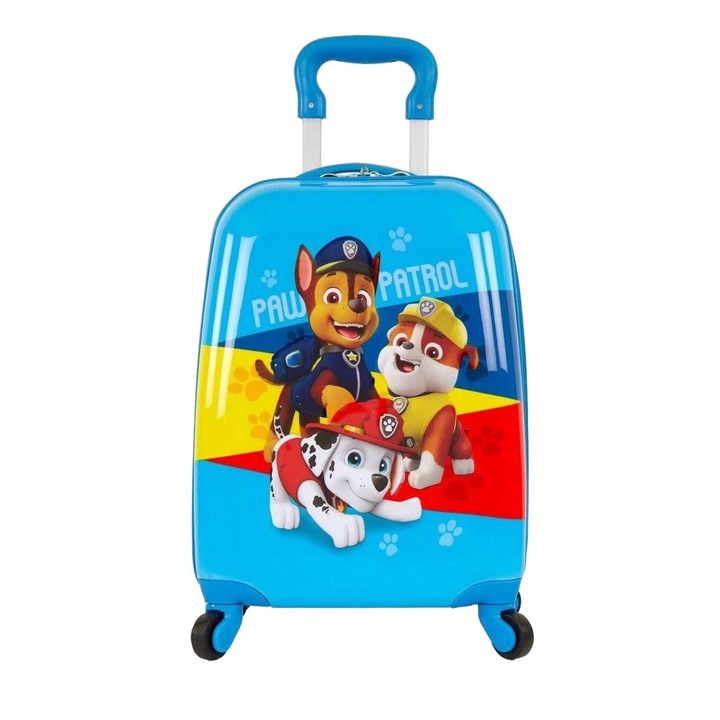 Troler Paw Patrol pentru copii, Heys, Policarbonat/Plastic, 26 l, Multicolor