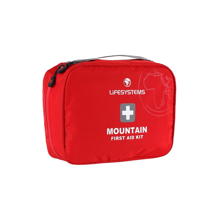 Trusa de prim ajutor pentru calatorie, Lifesystems, Rosu