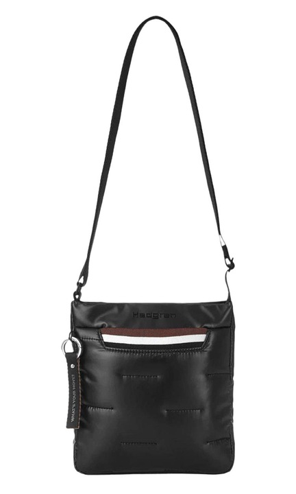 Válltáska, Hedgren, poliészter, 21 x 19,5 x 3 cm, fekete