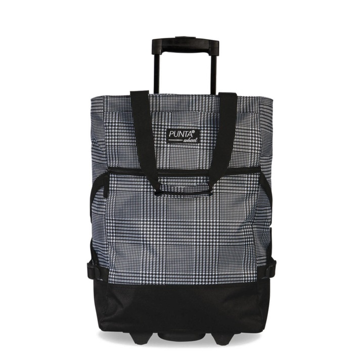 Troler, Punta, Poliester, Negru/Alb