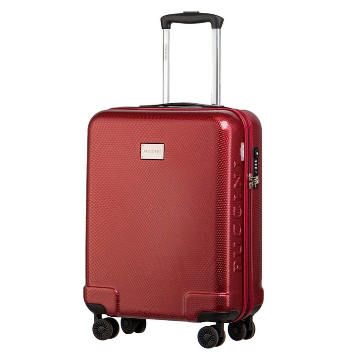 Troler Panama, Puccini, Policarbonat, 38.9 l, Rosu