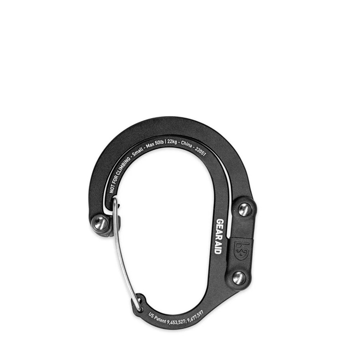 Carabiniera, Gear Aid, Aluminiu, Maxim 22 kg, 7.6 x 6 cm, Negru