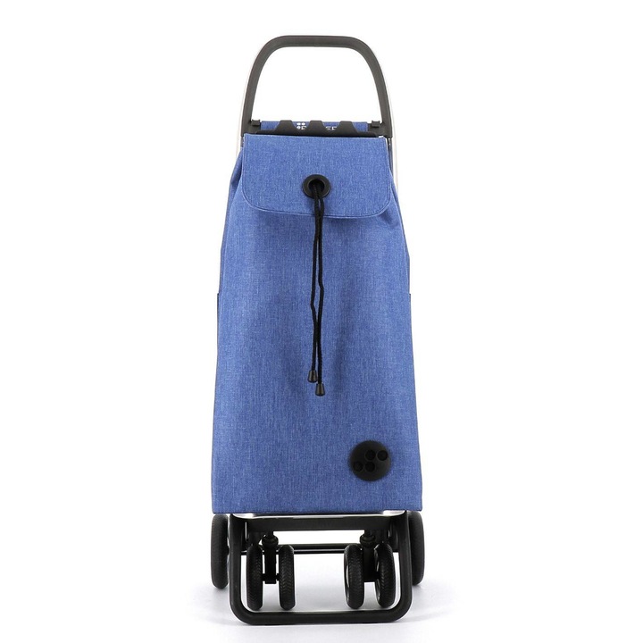 Cos de cumparaturi pliabil, Rolser, Metal/Poliester, 3.15 kgm, 43 l, Albastru